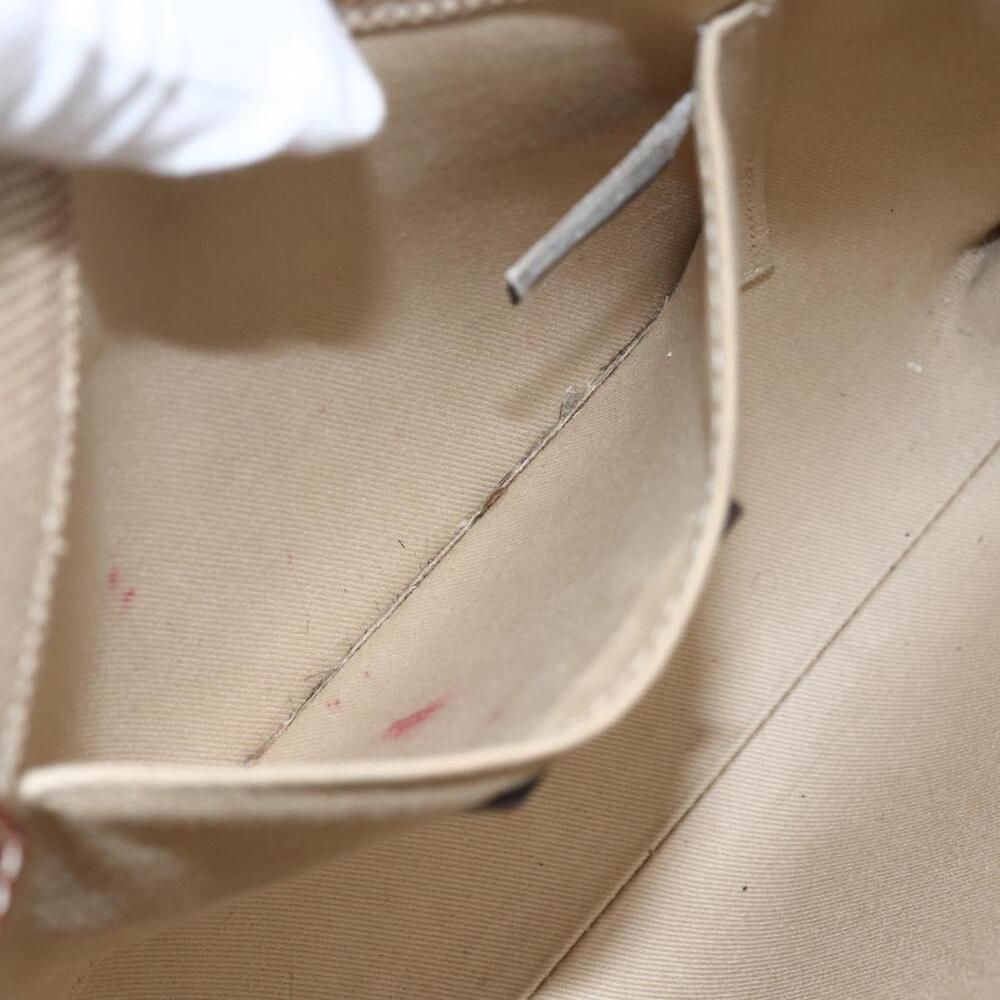 Chloe Woody La Tote Bag Canvas Leather Beige Brown Auth ka1346 - Picture 11 of 16